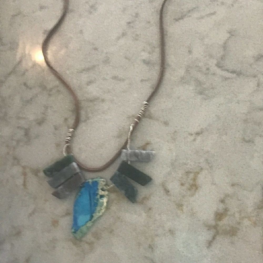 S&S.. Elegant Healing Stone Neck Piece